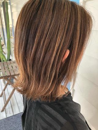 ミディアム カラー 石垣島/美容師 Moeのヘアスタイル