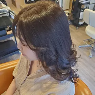 セミロング カラー spa hair ark 富井直美のヘアスタイル