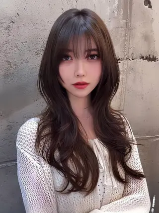 ロング 韓国特化型 エクステ、カラー専門のヘアスタイル