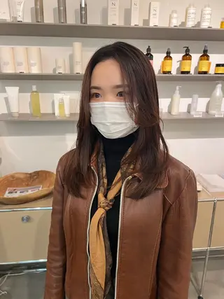ミディアム Ravo 西村 優花のヘアスタイル