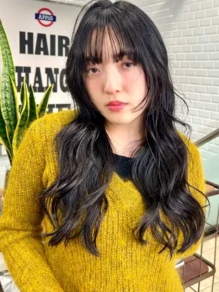 ロング パーマ appiis 柳田葵　横浜のヘアスタイル