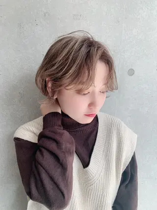 ショート レイヤー🍒ショート 🤎店長anju🪽のヘアスタイル