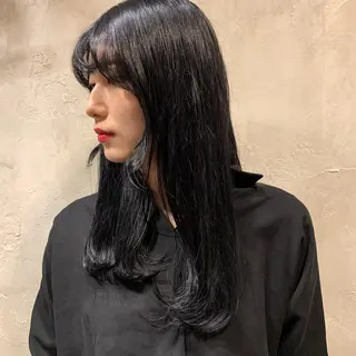 ロング カラー ウルフ、レイヤー 、メンズカットSHOのヘアスタイル