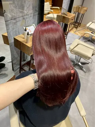 ロング 齋 花音のヘアスタイル