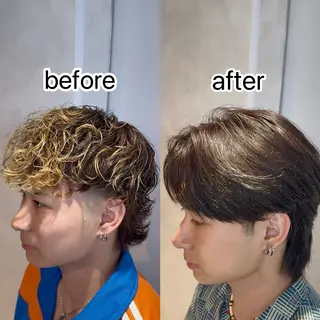 カラー パーマ 韓国ヘア特化 🇰🇷ユウイのヘアスタイル