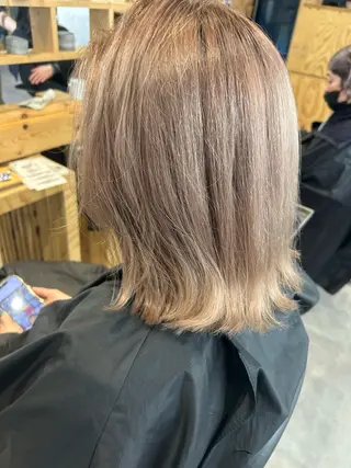 セミロング カラー ヘアアレンジ Sia中野新橋 『JUNYA』のヘアスタイル