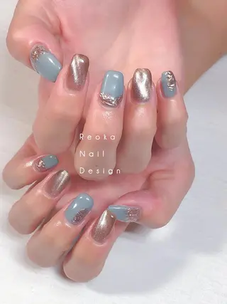 ミディアム ネイル Blowe ニュアンスのネイルデザイン