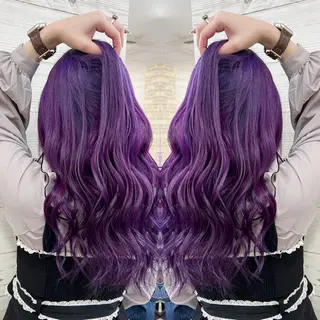ロング カラー ヘアアレンジ 枝毛カット&髪質改善 満足NO.1岡しゃんのヘアスタイル