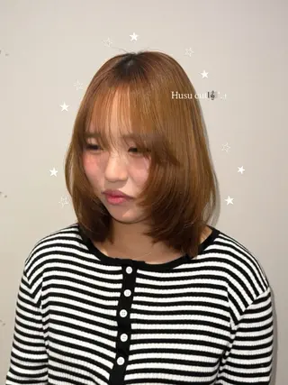 ミディアム KANO🐈⬛🎀 ニュアンス/レイヤーのヘアスタイル