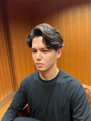 パーマ メンズ 薬院平尾メンズパーマ メンズサロンkazのヘアスタイル