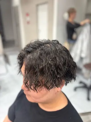 ショート パーマ メンズ メンズ特化韓国風 パーマスタイル/りんのヘアスタイル