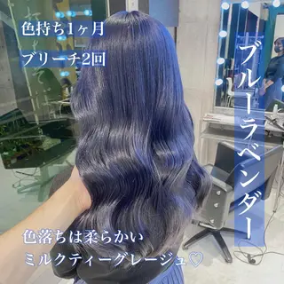 ロング カラー ヘアアレンジ メンズ キッズ マツエク・マツパ ブリーチの髪様 MASATOのヘアスタイル
