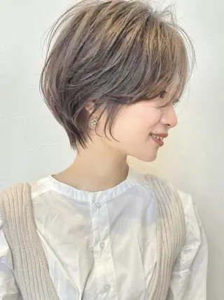 ショート カラー ⭐️銀座/ショート/ 艶カラー/りょうがのヘアスタイル