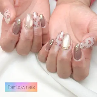 ネイル Rainbow nailsくろちゃんのネイルデザイン