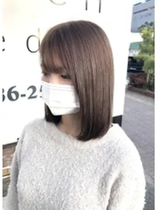ミディアム カラー ARCH FREE予約のヘアスタイル
