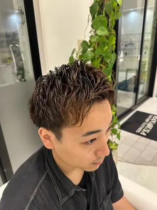 カラー メンズ メンズパーマ×清潔感 金田恭平のヘアスタイル