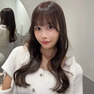 ミディアム 顔周りレイヤー/新宿 /モテ艶カラー/航介のヘアスタイル
