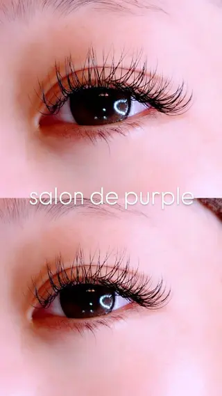 マツエク・マツパ salon de Purpleのマツエク・マツパデザイン