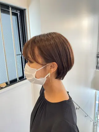 ショート やまさきえりこ ニュアンスパーマのヘアスタイル