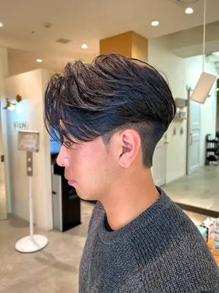 ショート パーマ メンズ 似合わせメンズカット /ニュアンスパーマのヘアスタイル