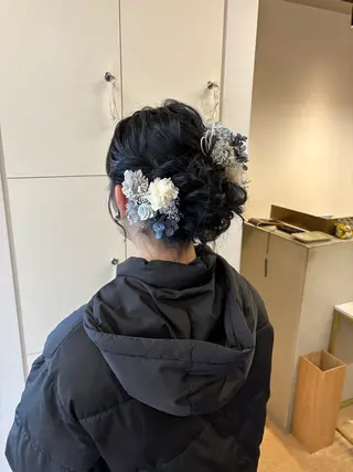 ロング ヘアアレンジ yuka/ ヘアセットのヘアスタイル