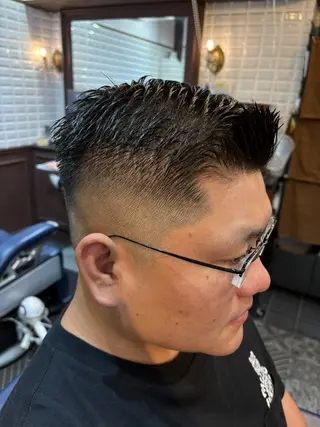 ショート メンズ ルピナス中田店長 山口大地のヘアスタイル