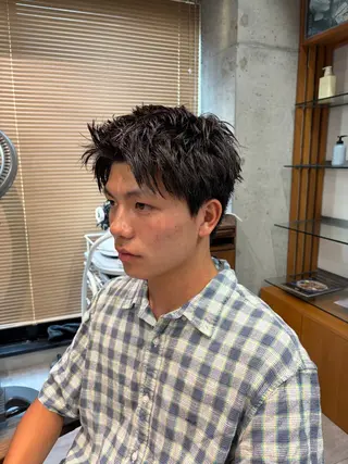 メンズ メンズカット パーマ飯野友喜のヘアスタイル