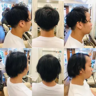 ショート パーマ メンズ 吉原 頌平のヘアスタイル