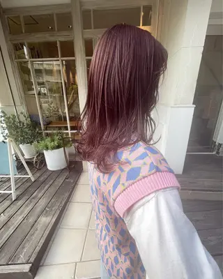 セミロング カラー 🙃 透明感カラー/ボブのヘアスタイル