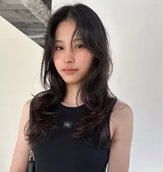 セミロング カラー ヘアアレンジ 🎀suzuna 透明感colorのヘアスタイル