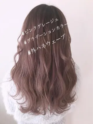 ミディアム カラー ウルフカット レイヤーカット上柿のヘアスタイル