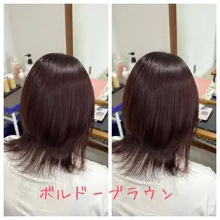 セミロング カラー 🫧おおにし みか🫧のヘアスタイル