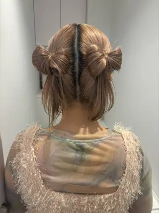 セミロング まろやかベージュ🤎 艶カラー🔔リンのヘアスタイル