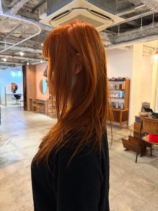 ロング カラー yu maのヘアスタイル