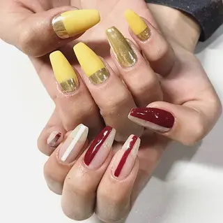 ネイル 渋谷/チップ長さ出し 👑アプレgel-xのネイルデザイン