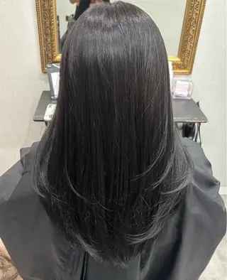 セミロング レディースカット🌝 パーマ🪄Ryokoのヘアスタイル