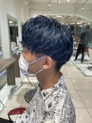 ショート カラー メンズ 中野 竜介のヘアスタイル