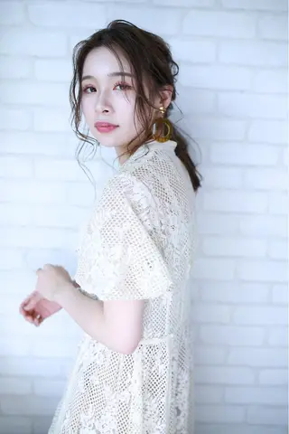 セミロング カラー パーマ ヘアアレンジ メンズ キッズ ネイル マツエク・マツパ premier modelsのヘアスタイル