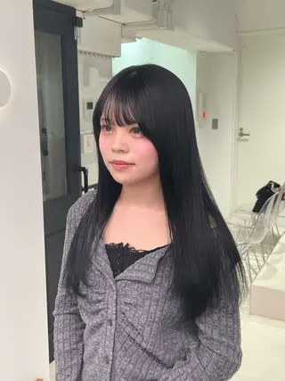 ロング カラー とば みゆうのヘアスタイル