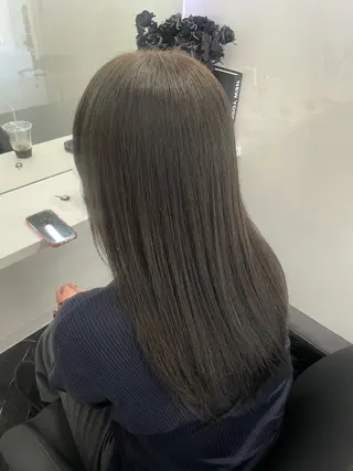 ロング カラー Blue/博多/ 水口莉沙のヘアスタイル