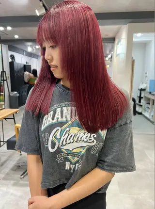 セミロング カラー 🤎ᩚ暖色ブラウン りょうか🧸横浜のヘアスタイル
