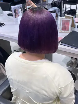 ミディアム カラー パーマ ヘアアレンジ メンズ キッズ ネイル マツエク・マツパ アイブロウ レイヤー/ダブル カラー/YURINAのヘアスタイル