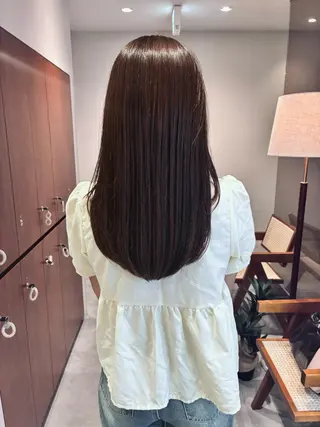 ロング 松野 有美香のヘアスタイル