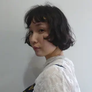 ショート パーマ 似合わせデザイン໒꒱ rioのヘアスタイル
