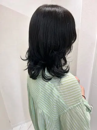 セミロング カラー Saori / ボブ /顔周り/カラー🎀のヘアスタイル