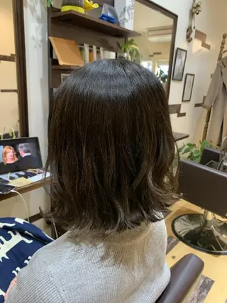 ミディアム カラー サトウ シューイチのヘアスタイル