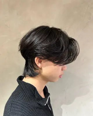 メンズ 横浜/メンズカット 曲がる縮毛矯正のヘアスタイル
