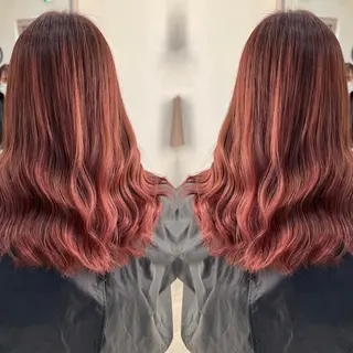 ロング カラー KR2S× 亜以加のヘアスタイル