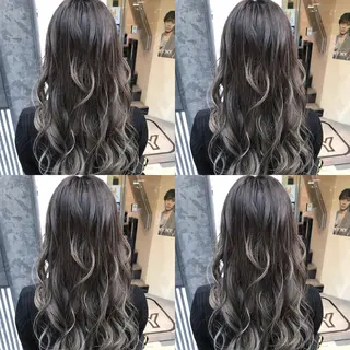 セミロング カラー 髪質改善カラー韓国風 レイヤーtudaのヘアスタイル