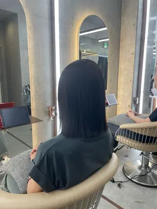 ミディアム ボブ/韓国ヘア 美髪矯正🦋村松優斗のヘアスタイル